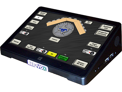  (Friendswood ISD Boardroom). Control interface