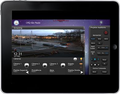  (CRQ Auditorium). Control interface